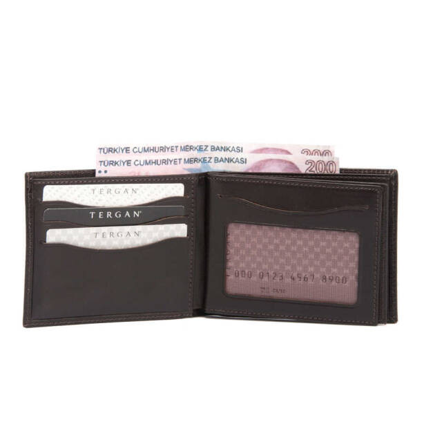 Kahverengi Hakiki Deri Erkek Cüzdan - S1CE00001499-A98 - 4