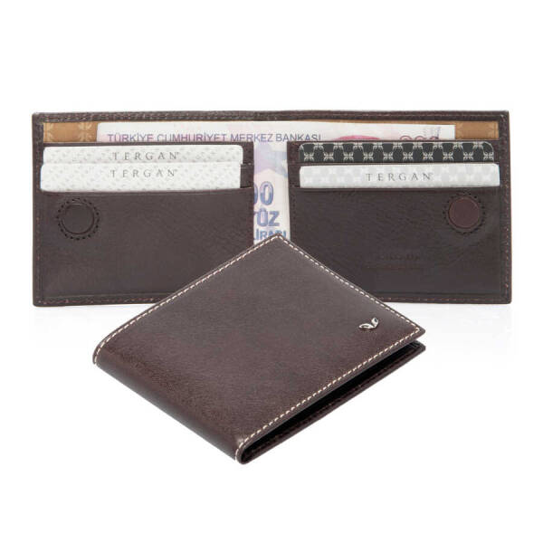 Kahverengi Deri Erkek Cüzdan - S1CE00001519-A98 - 3