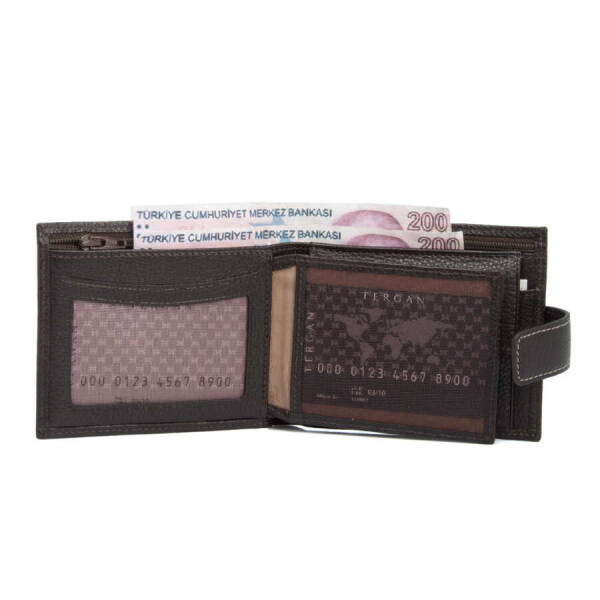 Kahverengi Deri Erkek Cüzdan - S1CE00001559-A7P - 3