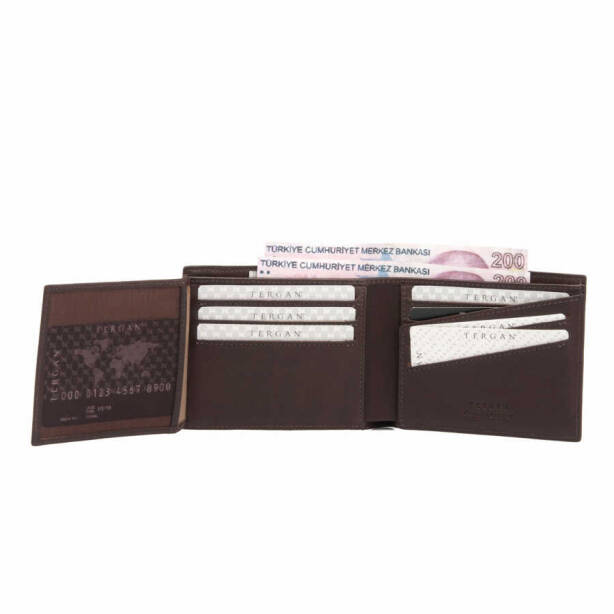Kahverengi Hakiki Deri Erkek Cüzdan - S1CE00001589-D38 - 3