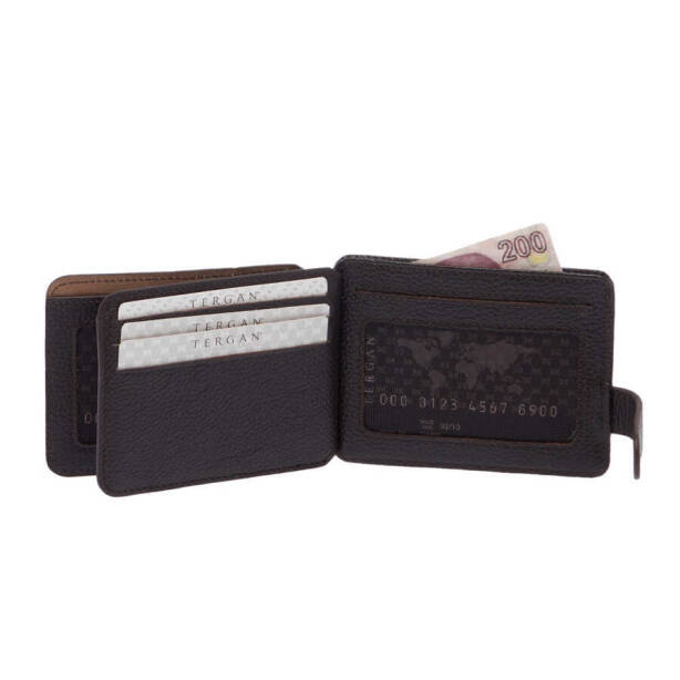 Kahverengi Hakiki Deri Erkek Cüzdan - S1CE00001658-A7P - 3