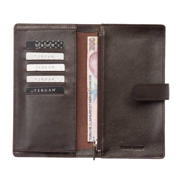 Kahverengi Deri Erkek Cüzdan - S1CE00001670-B07 - Tergan