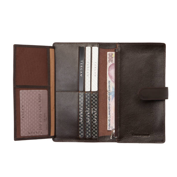 Kahverengi Deri Erkek Cüzdan - S1CE00001670-B07 - Tergan
