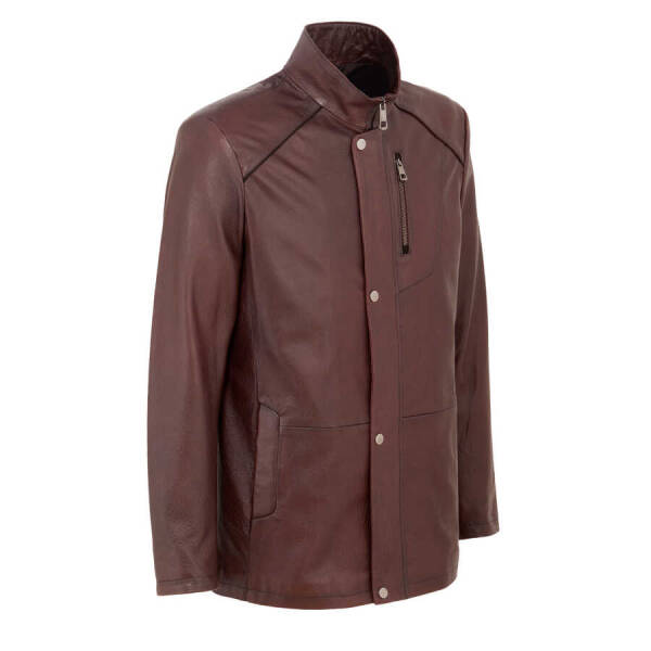 Kahverengi Deri Erkek Deri Mont - E22BDM310400-R4W - 2