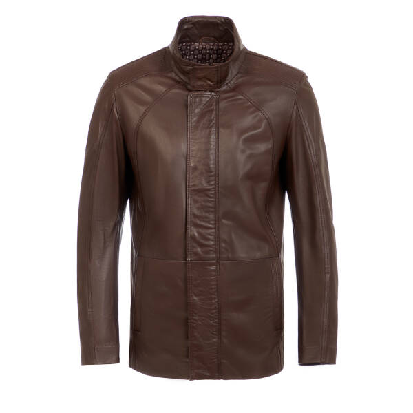 Kahverengi Hakiki Deri Erkek Deri Mont - E22IDM310241-Q4Q - 1