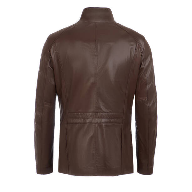 Kahverengi Hakiki Deri Erkek Deri Mont - E22IDM310241-Q4Q - Tergan