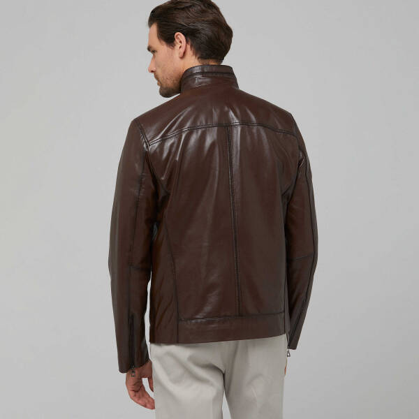 Kahverengi Deri Erkek Deri Mont - E22IDM310246-Q4Q - 3