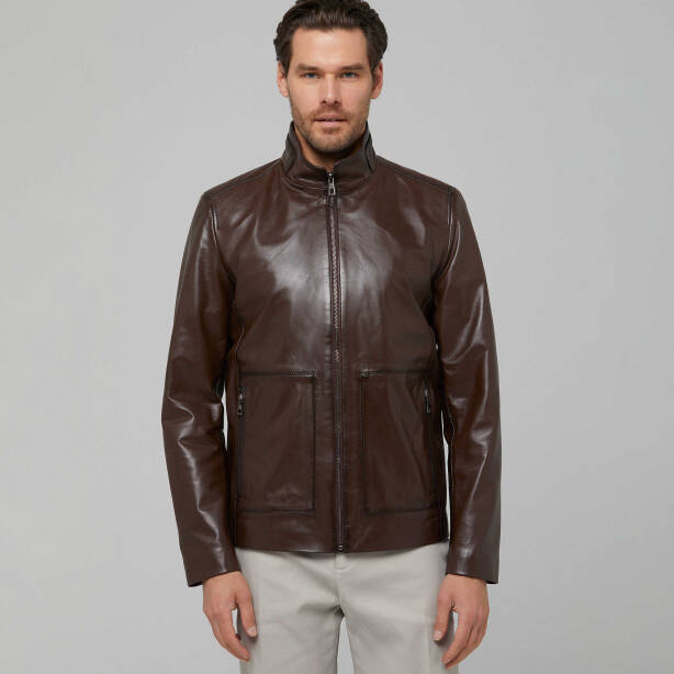 Kahverengi Deri Erkek Deri Mont - E22IDM310246-Q4Q - 4