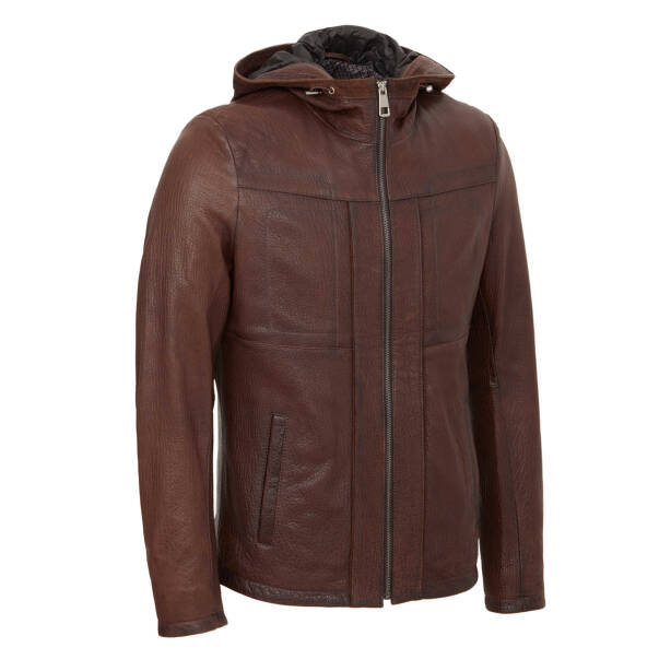 Kahverengi Deri Erkek Deri Mont - E22KDM310328-R4W - 2