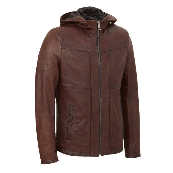 Kahverengi Deri Erkek Deri Mont - E22KDM310328-R4W - 2