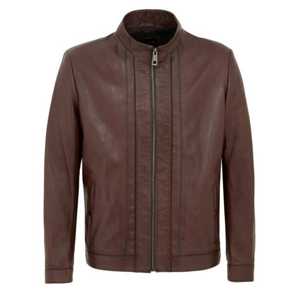 Kahverengi Deri Erkek Deri Mont - E22KDM310338-R4W 