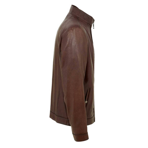 Kahverengi Deri Erkek Deri Mont - E22KDM310338-R4W - 3