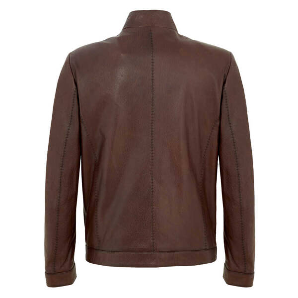 Kahverengi Deri Erkek Deri Mont - E22KDM310338-R4W - 4