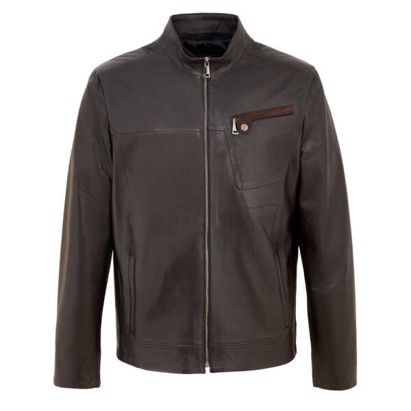 Kahverengi Deri Erkek Deri Mont - E22KDM310387-Q3I - 1