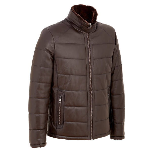 Kahverengi Deri Erkek Deri Mont - E23BDM310466-Q3I - 2