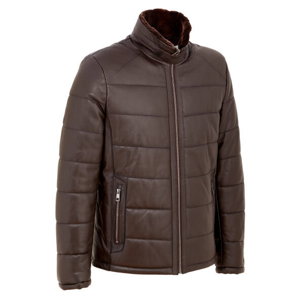 Kahverengi Deri Erkek Deri Mont - E23BDM310466-Q3I - 2