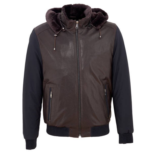 Kahverengi Deri Erkek Deri Mont - E23BKM310460-Q9T - 1