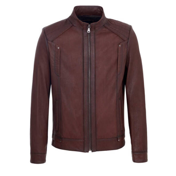 Kahverengi Deri Erkek Deri Mont - E23KDM310453-R4W 