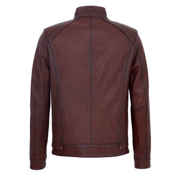 Kahverengi Deri Erkek Deri Mont - E23KDM310453-R4W - 4