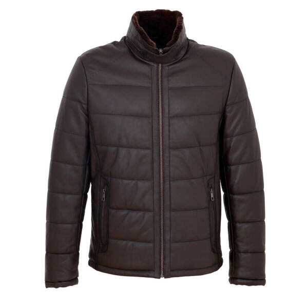 Kahverengi Deri Erkek Deri Mont - E23KDM310465-Q3I - 1