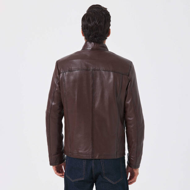 Kahverengi Deri Erkek Deri Mont - E23KDM310492-Q3V - 3