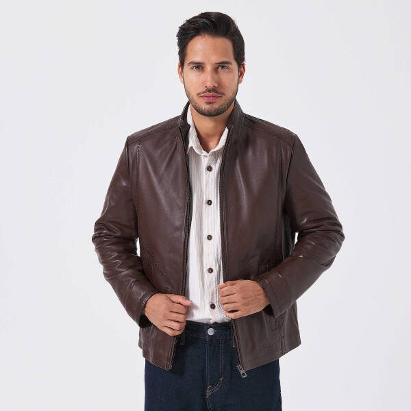 Kahverengi Deri Erkek Deri Mont - E23KDM310492-Q3V - 1