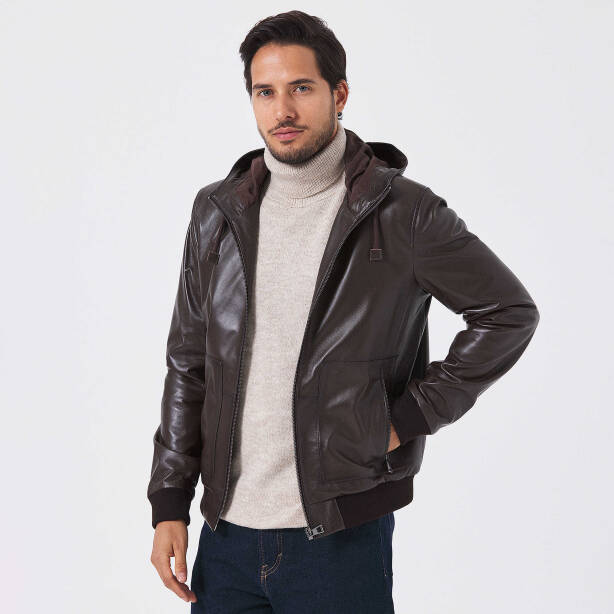 Kahverengi Deri Erkek Deri Mont - E23KDM310502-Q3V - 6