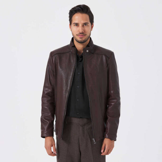 Kahverengi Deri Erkek Deri Mont - E23KDM310504-R4W 