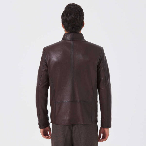 Kahverengi Deri Erkek Deri Mont - E23KDM310504-R4W - 3