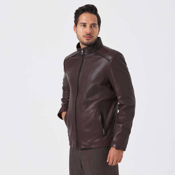 Kahverengi Deri Erkek Deri Mont - E23KDM310504-R4W - 4