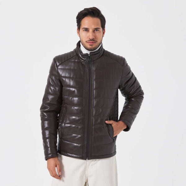 Kahverengi Deri Erkek Deri Mont - E23KDM310514-Q3V - 4