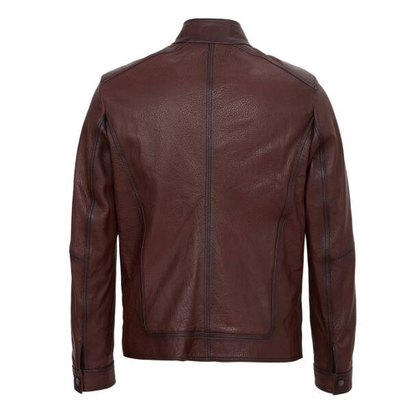 Kahverengi Deri Erkek Deri Mont - E23KDM310524-R4W - 4