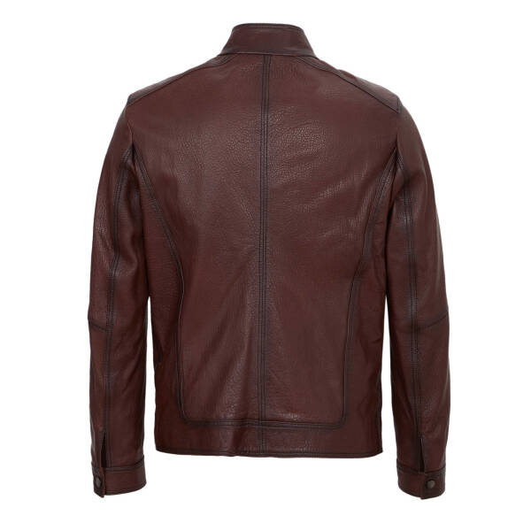 Kahverengi Deri Erkek Deri Mont - E23KDM310524-R4W - 4