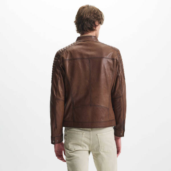 Kahverengi Deri Erkek Deri Mont - E23KDM310538-R4W - 4