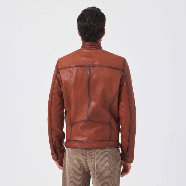 Kahverengi Deri Erkek Deri Mont - E23KDM310542-R47 - 3