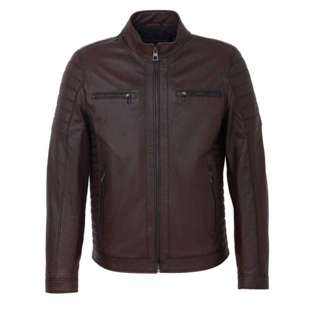 Kahverengi Deri Erkek Deri Mont - E23KDM310544-R4W 