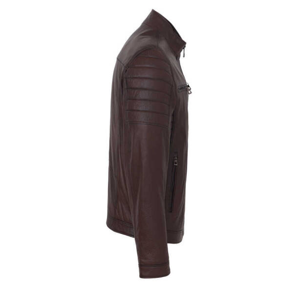 Kahverengi Deri Erkek Deri Mont - E23KDM310544-R4W - 3