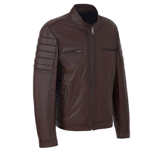 Kahverengi Deri Erkek Deri Mont - E24BDM310558-Q4Q - 2