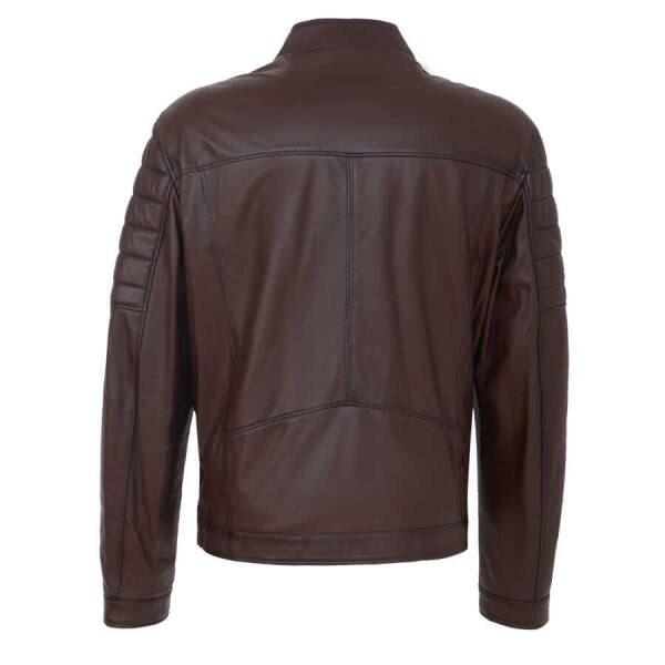 Kahverengi Deri Erkek Deri Mont - E24BDM310558-Q4Q - 4