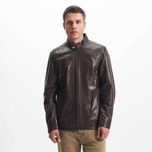 Kahverengi Deri Erkek Deri Mont - E24IDM310553-Q4Q - 1