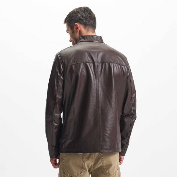 Kahverengi Deri Erkek Deri Mont - E24IDM310553-Q4Q - 4