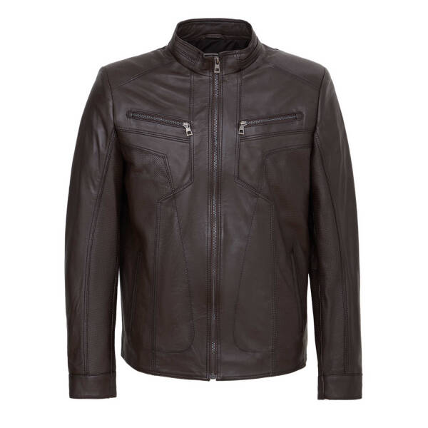 Kahverengi Deri Erkek Deri Mont - E24KDM310574-Q3V - 1