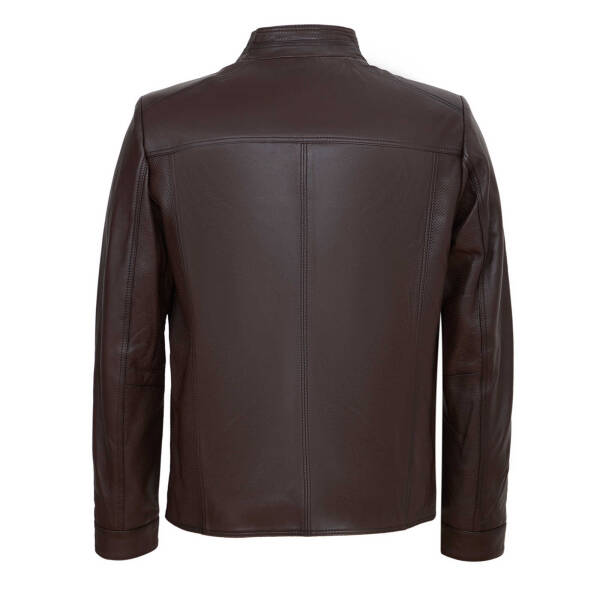 Kahverengi Deri Erkek Deri Mont - E24KDM310574-Q3V - 4