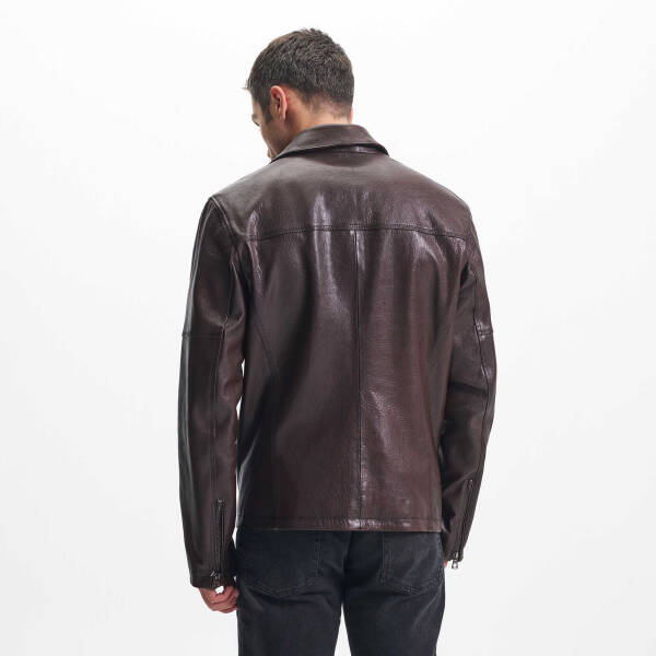 Kahverengi Deri Erkek Deri Mont - E24KDM310585-R4W - 4