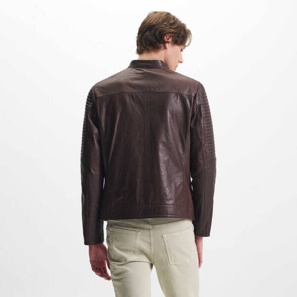 Kahverengi Deri Erkek Deri Mont - E24KDM310586-R4W - 4