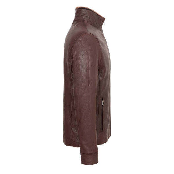 Kahverengi Deri Erkek Deri Mont - E24KKM310593-Q9T - 3