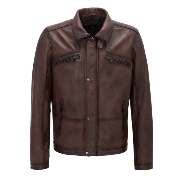 Kahverengi Deri Erkek Deri Mont - E25GRJ310613-202 - 1