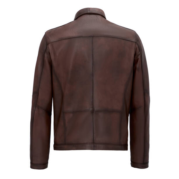 Kahverengi Deri Erkek Deri Mont - E25GRJ310613-202 - 4