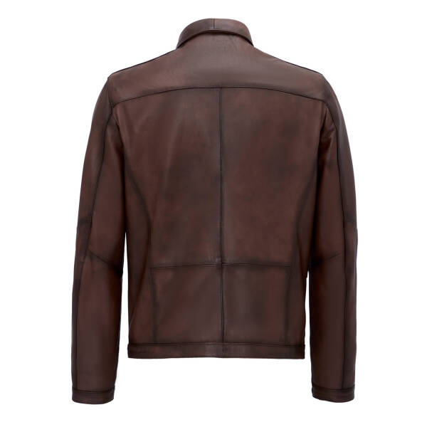 Kahverengi Deri Erkek Deri Mont - E25GRJ310613-202 - 4