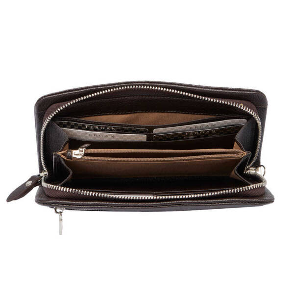 Kahverengi Deri Erkek El Çantası - S1PC00001603-A7P - 4